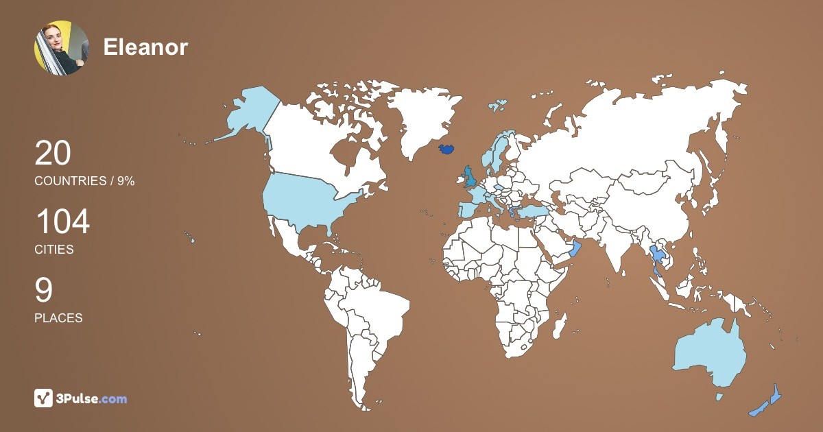 Eleanor Fyfe's Travel Map Image