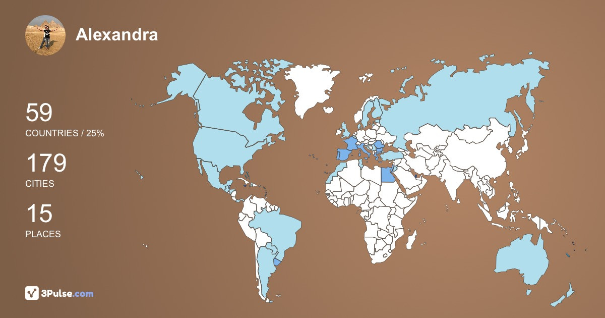 Изображение Карты путешествий Alexandra Mazilescu