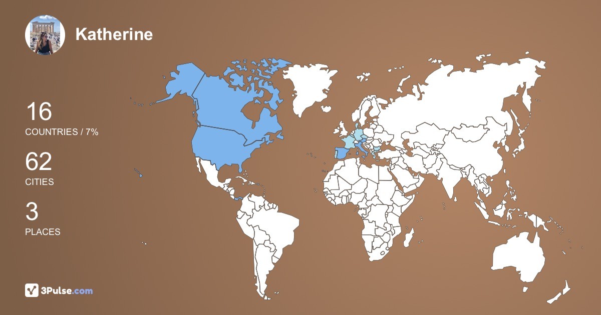 Katherine Quintero-Cerquera's Travel Map Image