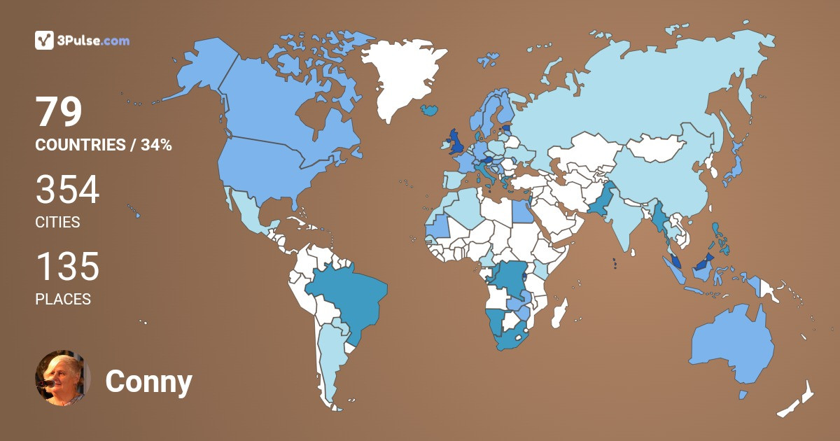 Изображение Карты путешествий Conny Godfrey