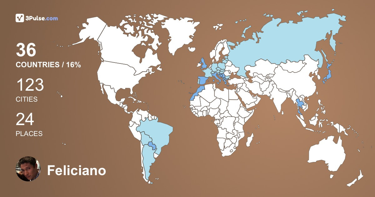 Изображение Карты путешествий Feliciano Washington