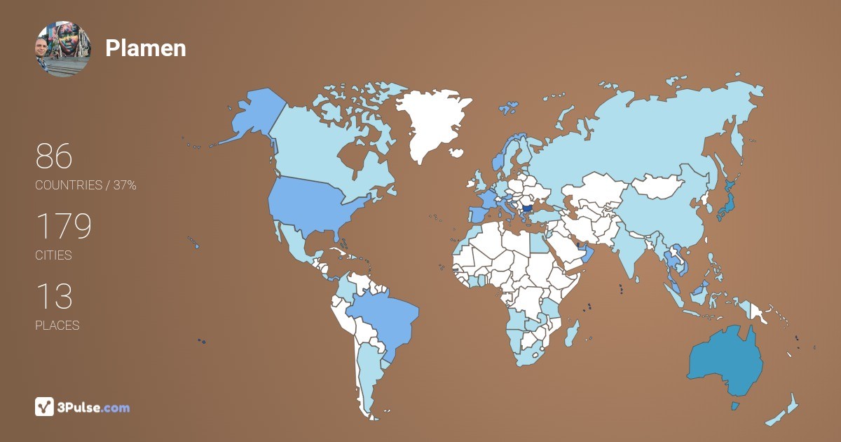 Изображение Карты путешествий Plamen Petrov