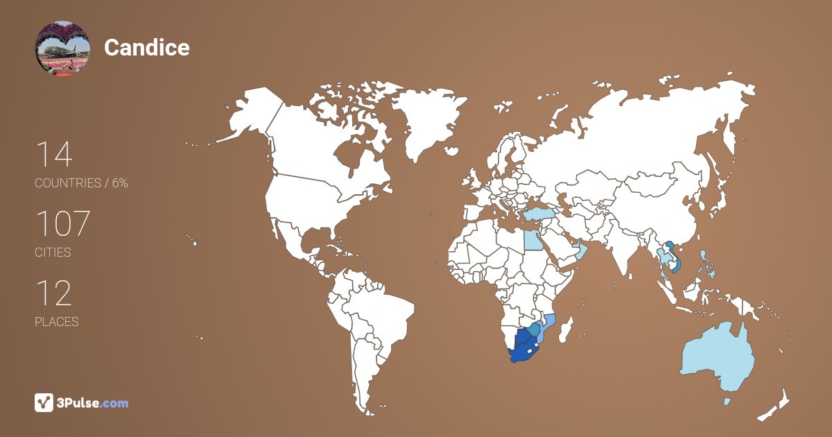Изображение Карты путешествий Candice Duncan