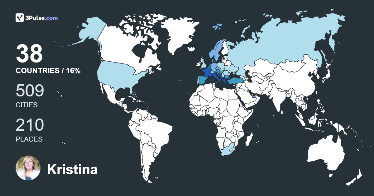 Изображение Карты путешествий Kristina Mironska