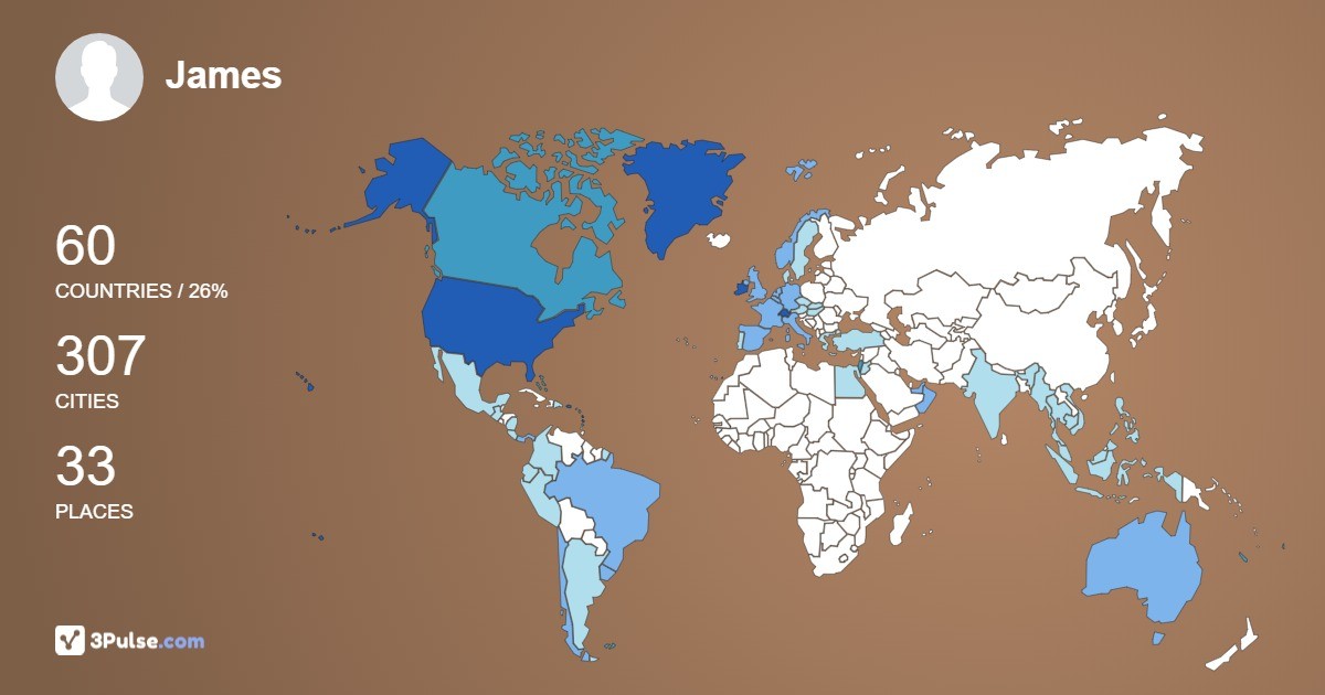 Изображение Карты путешествий James Gibson