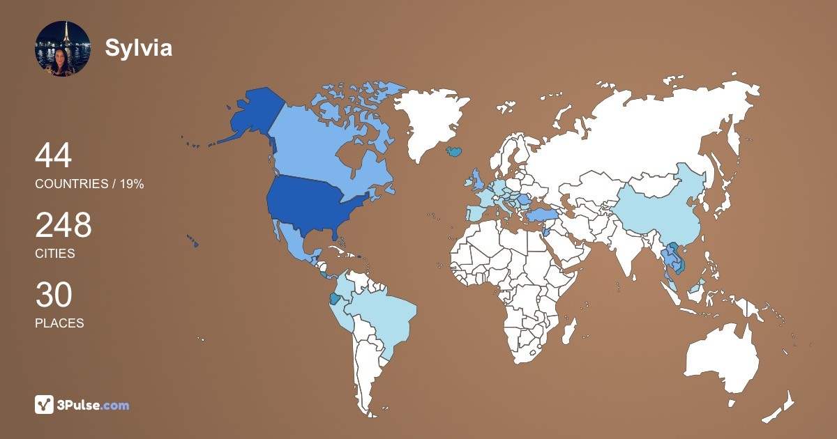 Изображение Карты путешествий Sylvia Myers