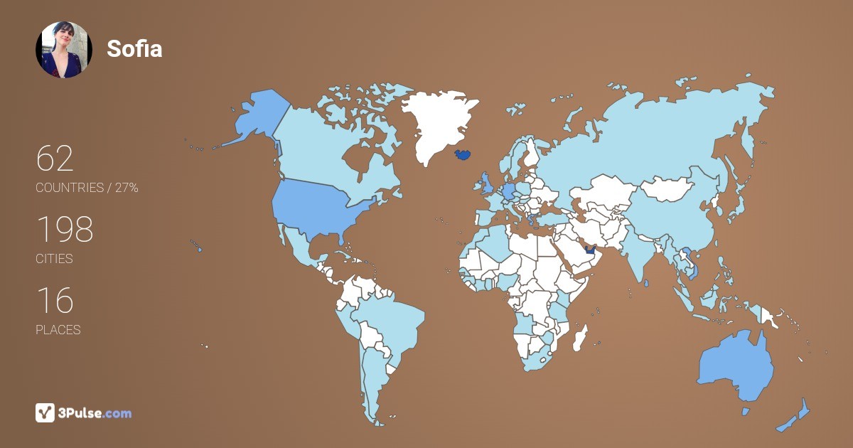 Изображение Карты путешествий Sofia Gota