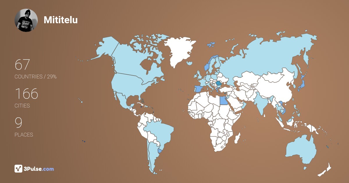Изображение Карты путешествий Mititelu Marius