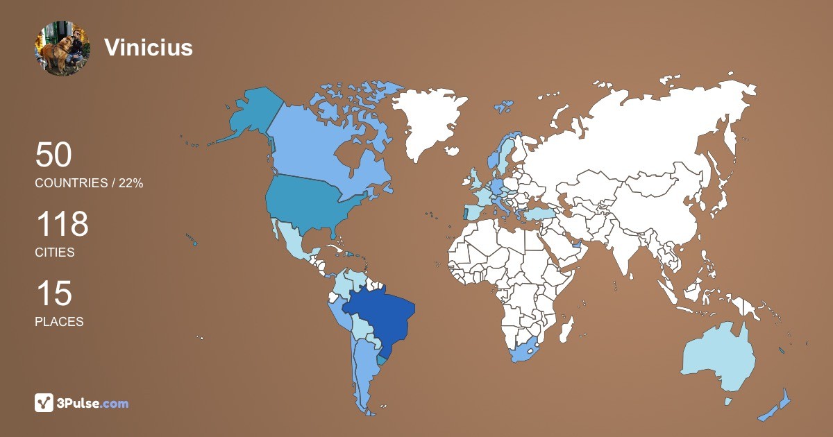 Изображение Карты путешествий Vinicius LA