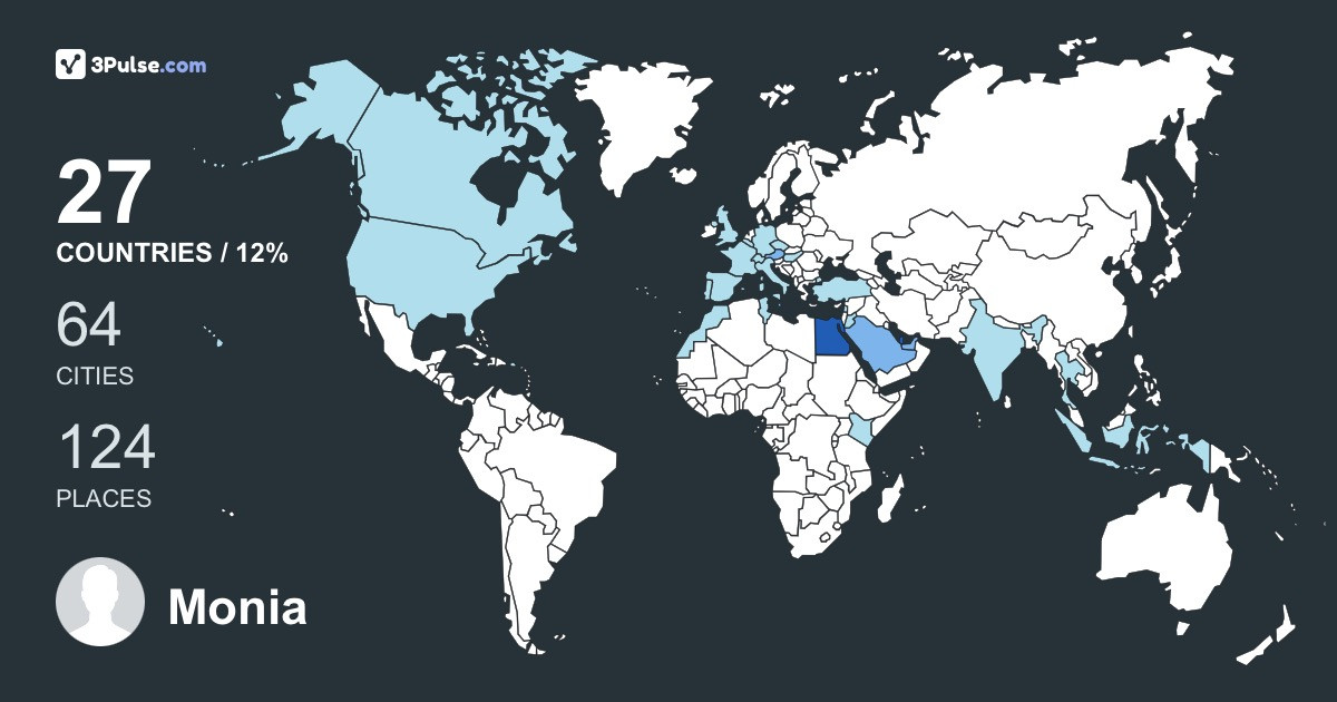 Изображение Карты путешествий Monia Hassan