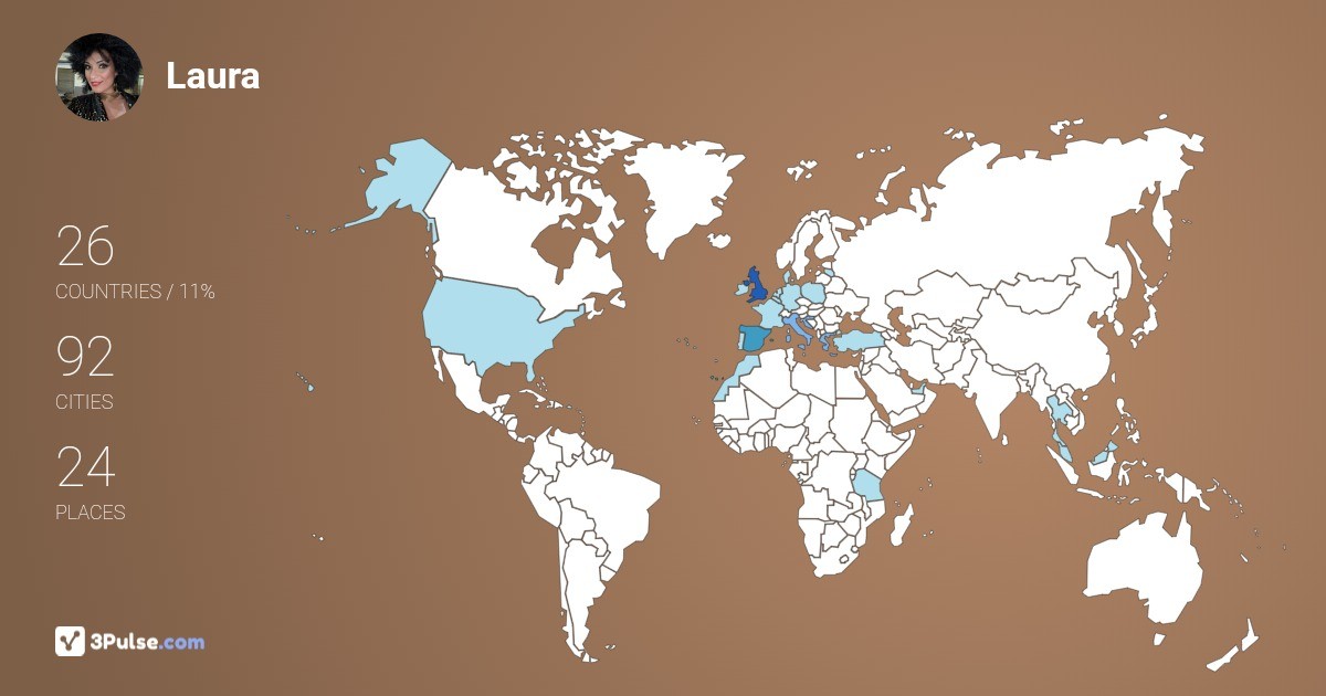 Laura Hernndez-Montalbn's Travel Map Image
