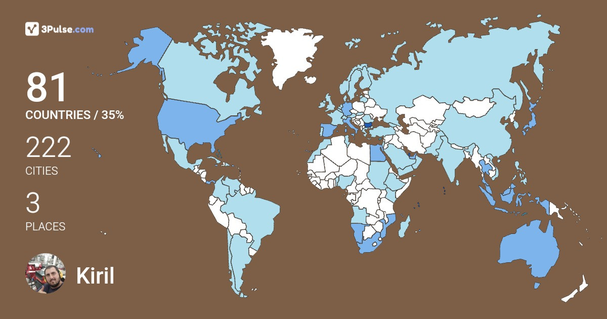 Изображение Карты путешествий Kiril Petrov