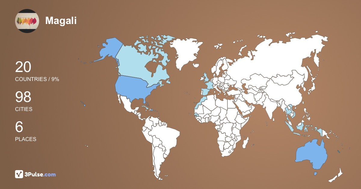 Magali Durbas-Brusl's Travel Map Image
