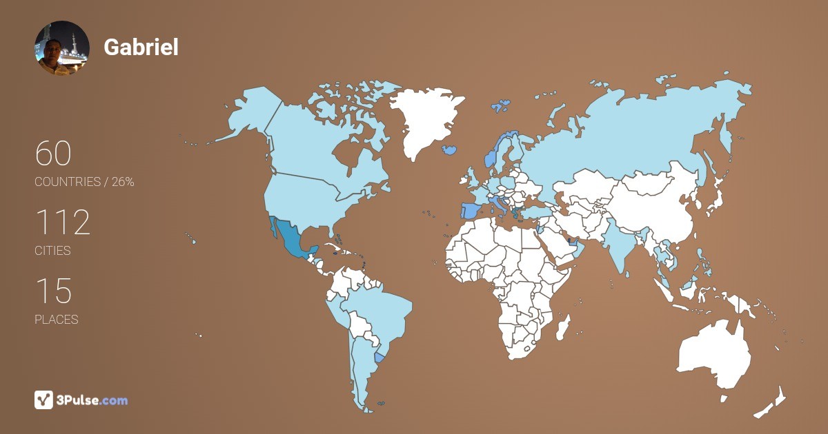 Изображение Карты путешествий Gabriel Quintero