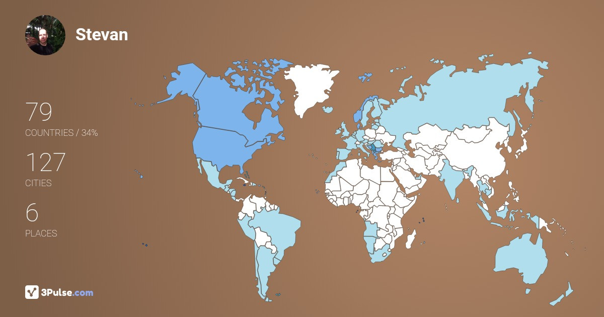 Изображение Карты путешествий Stevan Radosavljevic