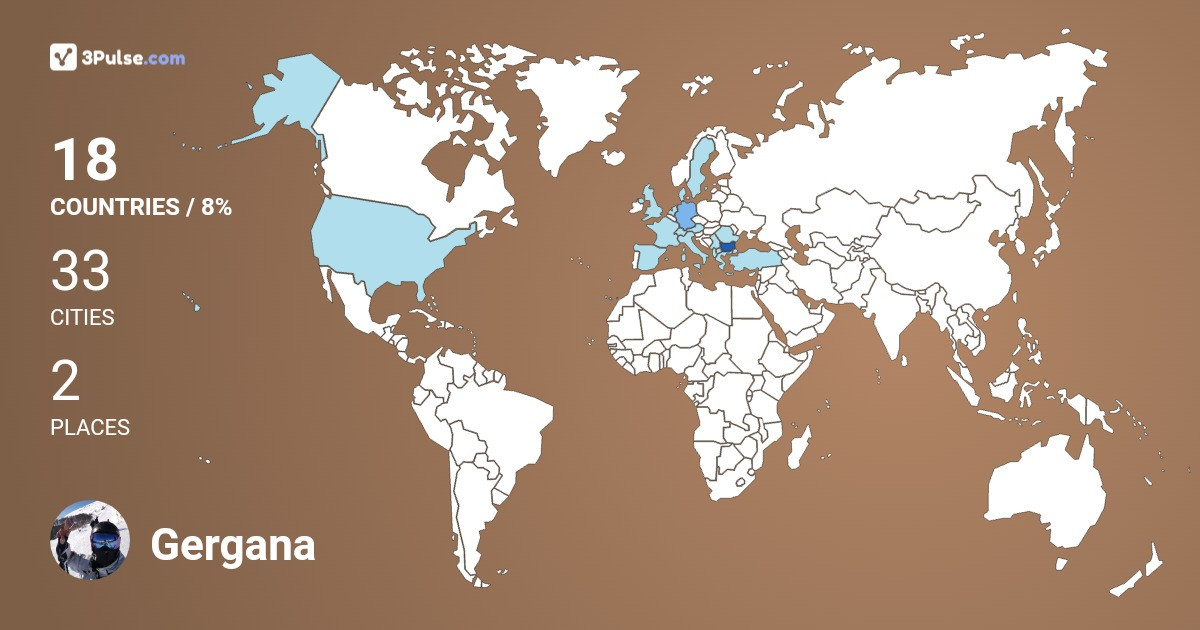 Gergana Staykova's Travel Map Image