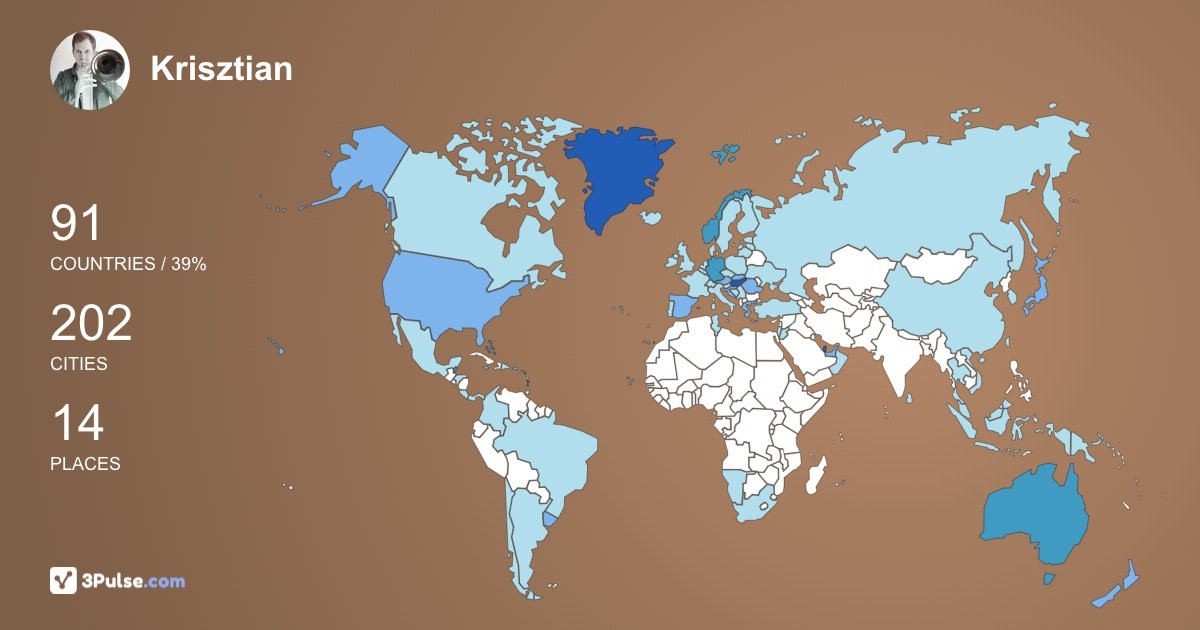 Изображение Карты путешествий Krisztian Csapo