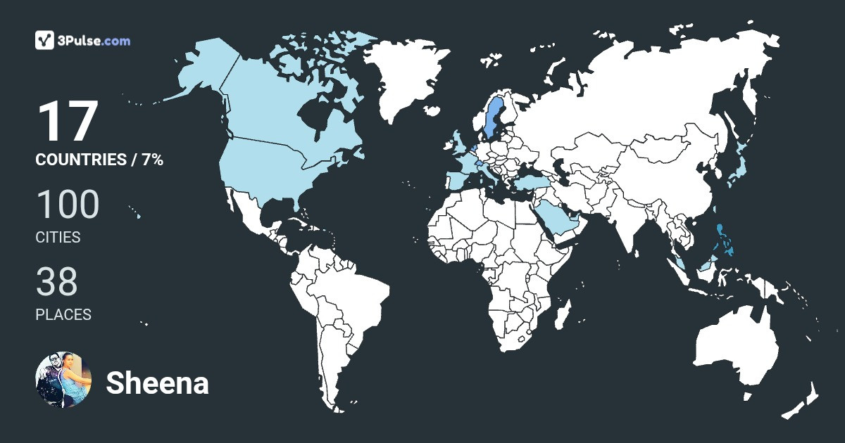 Изображение Карты путешествий Sheena Lague