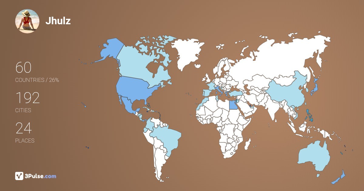 Jhulz Oligario's Travel Map Image