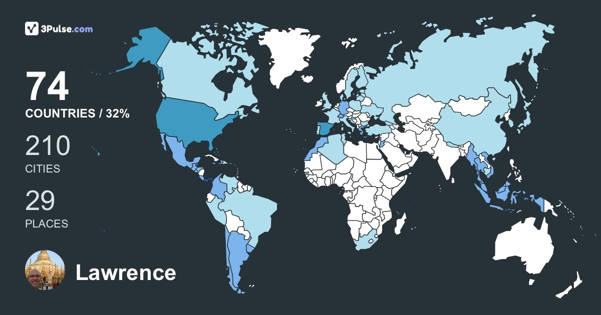 Изображение Карты путешествий Lawrence Bachman