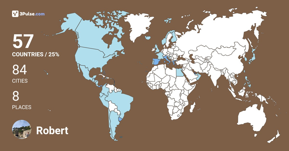 Robert Arriola's Travel Map Image