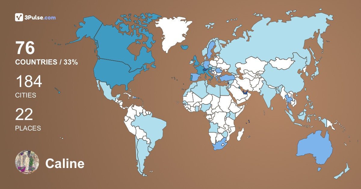 Изображение Карты путешествий Caline Farah
