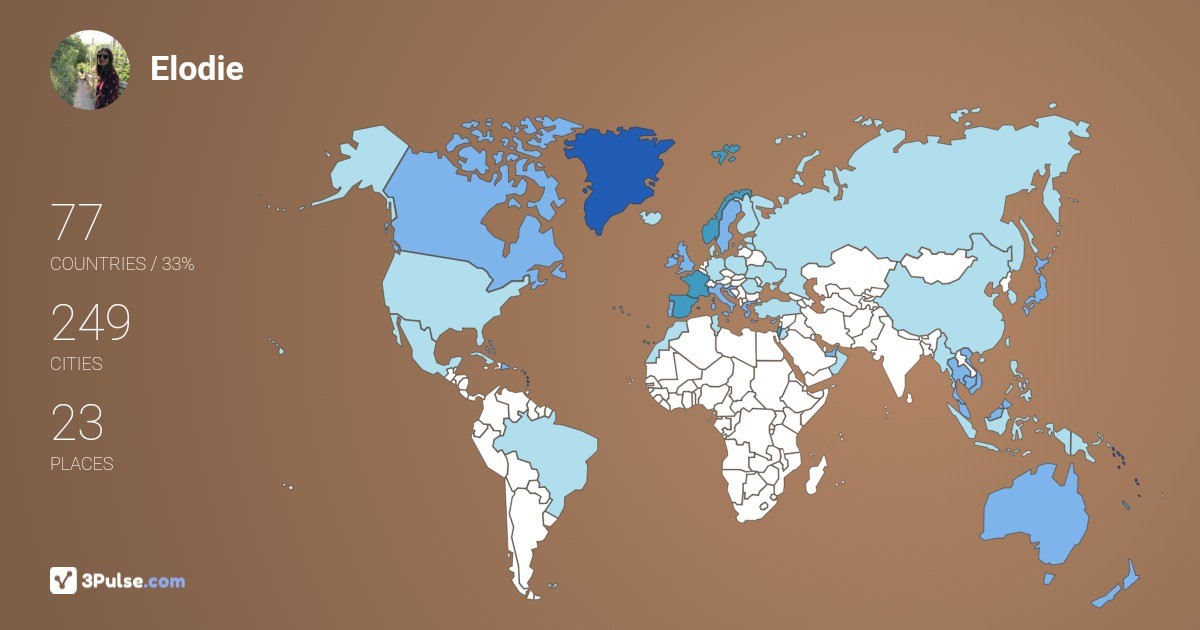 Изображение Карты путешествий Elodie Grellier