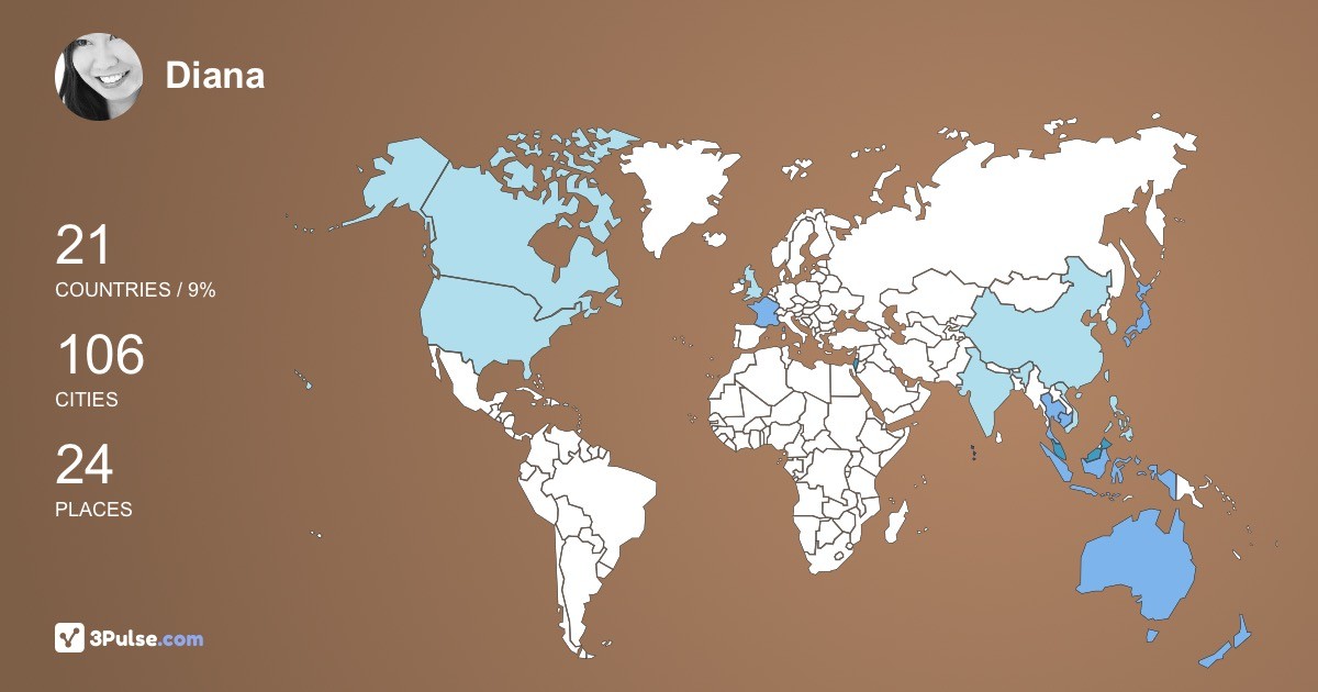 Diana Foo's Travel Map Image