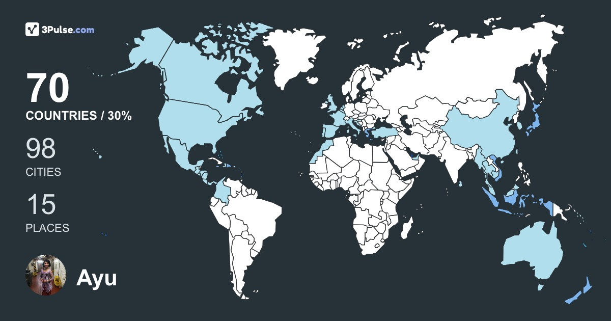 Ayu Permata's Travel Map Image
