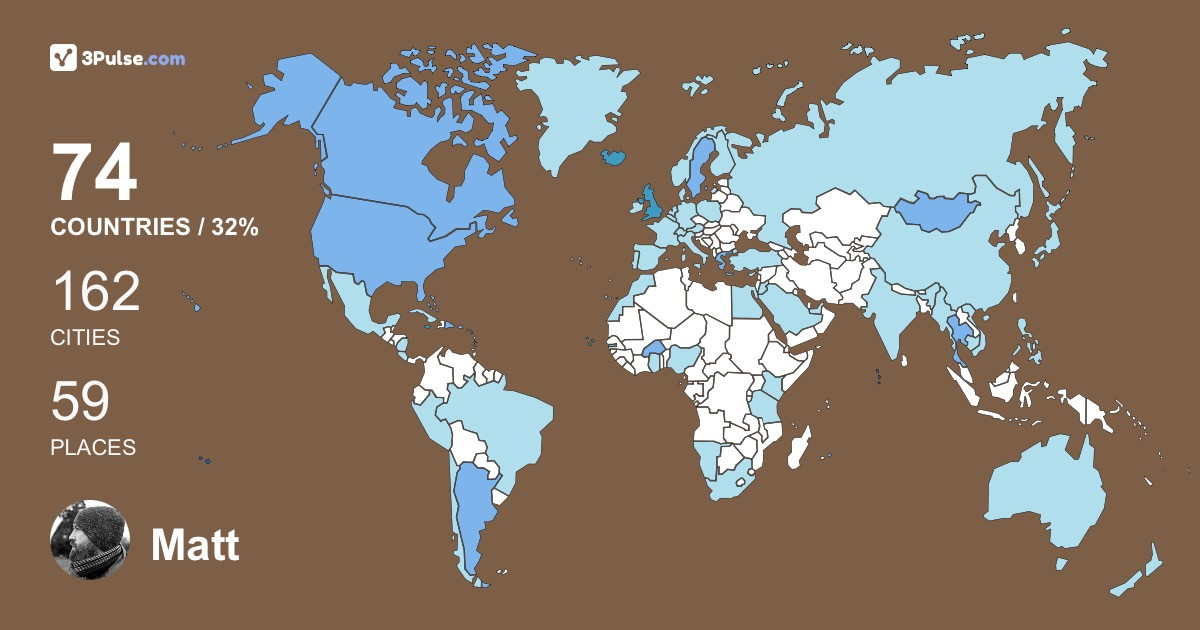 Изображение Карты путешествий Matt Allsop