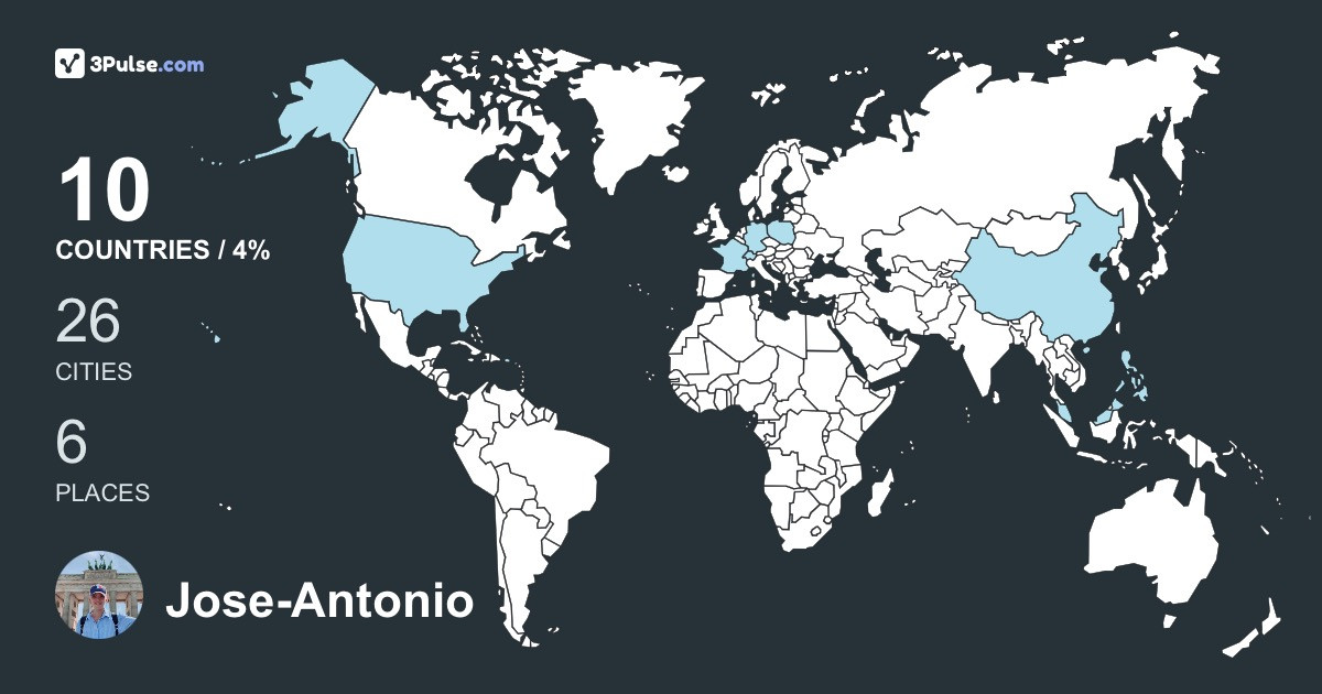 Jose-Antonio Lat's Travel Map Image