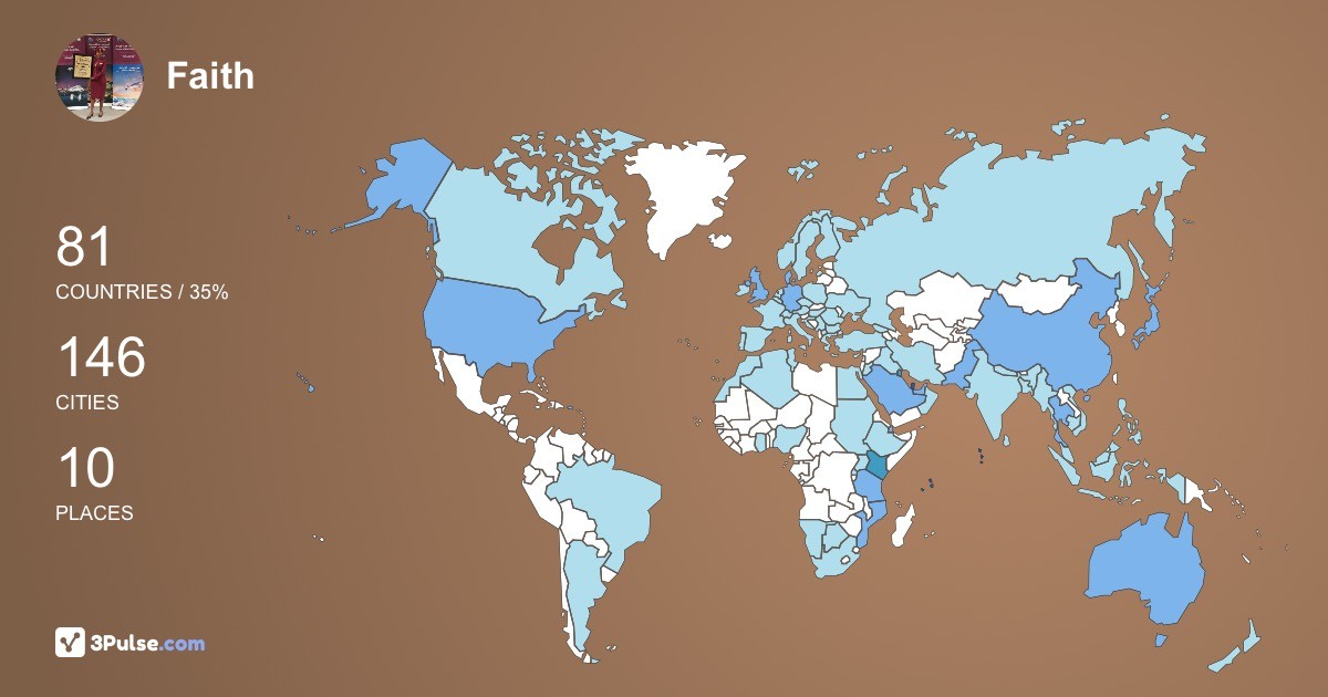 Faith Njoroge's Travel Map Image