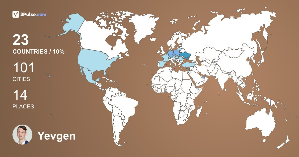 Изображение Карты путешествий Yevgen Zhurer