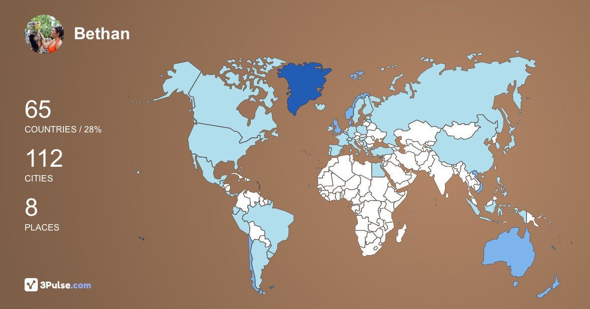 Изображение Карты путешествий Bethan Marshall