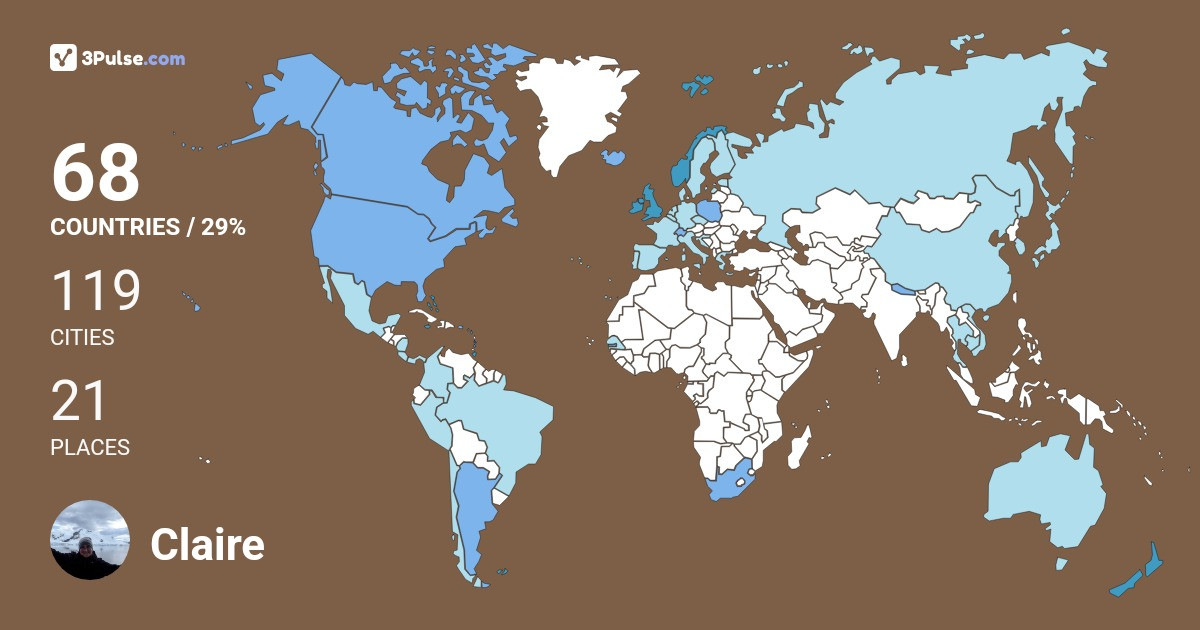 Изображение Карты путешествий Claire Stringer