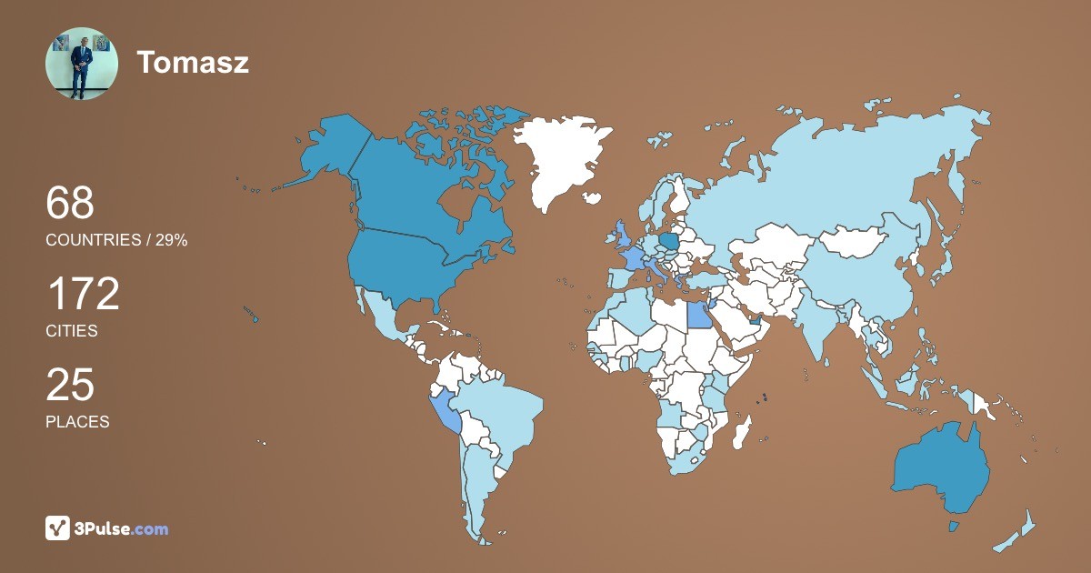 Tomasz Sz's Travel Map Image