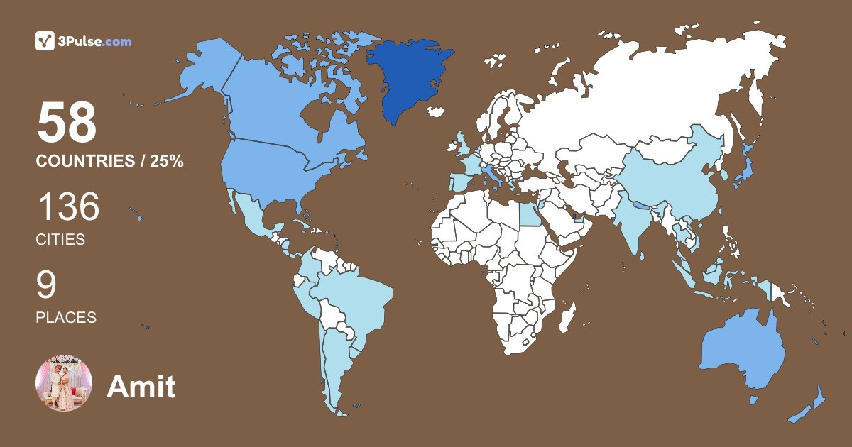 Изображение Карты путешествий Amit Naik