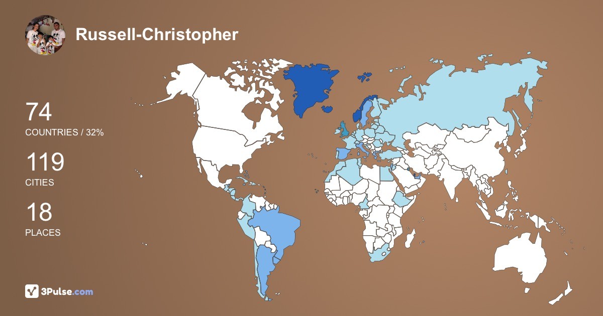 Изображение Карты путешествий Russell-Christopher Gonzales