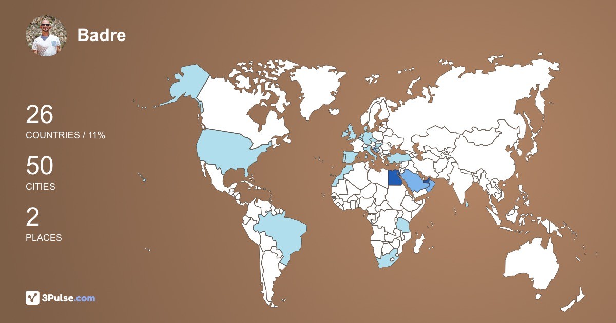 Изображение Карты путешествий Badre Mohamed