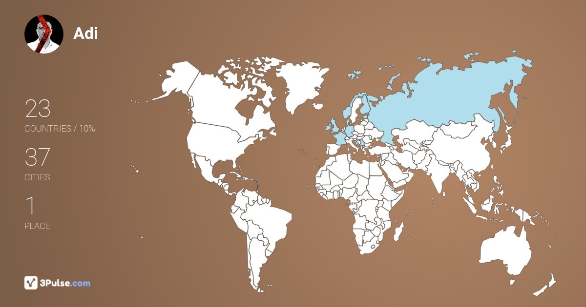 Изображение Карты путешествий Adi Mulaj