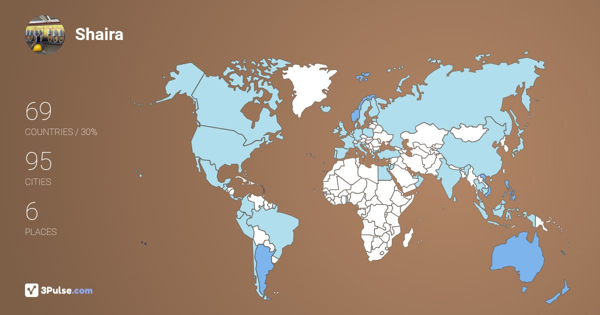 Shaira Abellano's Travel Map Image