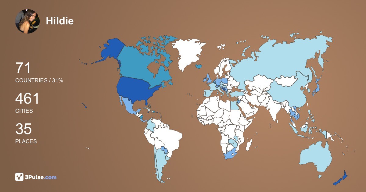 Изображение Карты путешествий Hildie Rubinoff