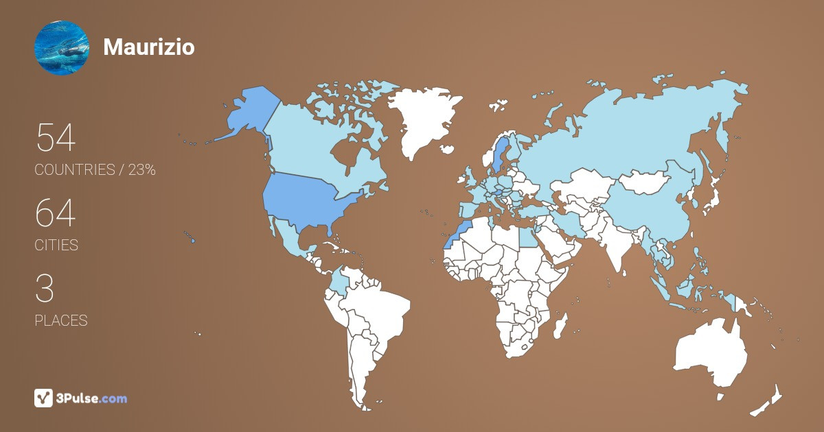 Maurizio Dapice's Travel Map Image