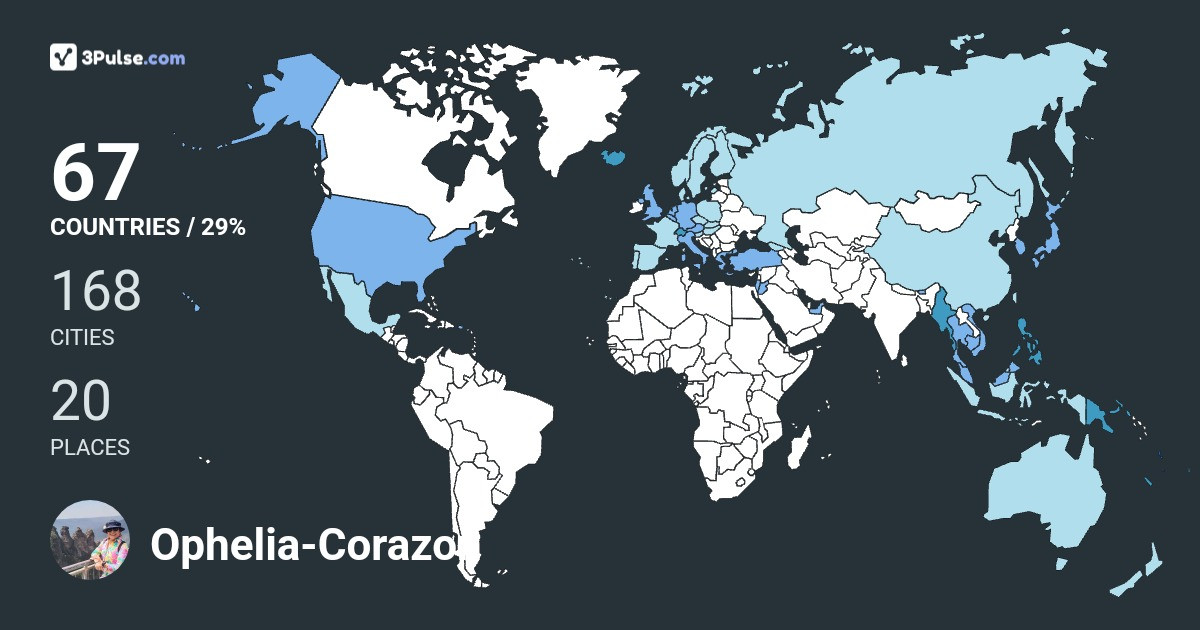 Изображение Карты путешествий Ophelia-Corazon Iriberri