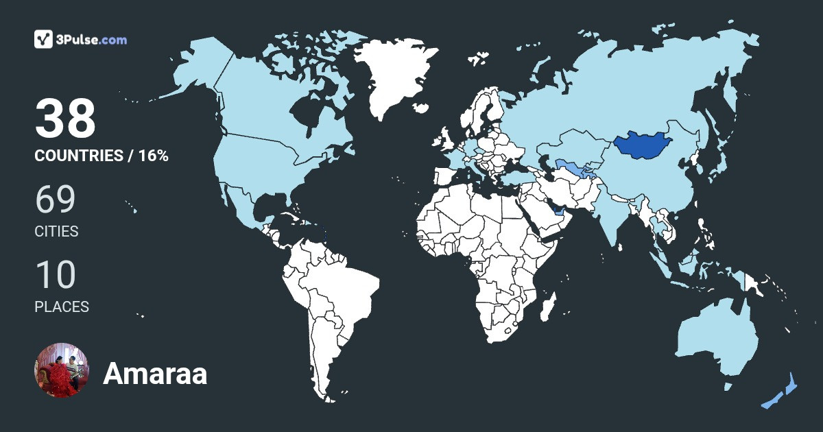 Изображение Карты путешествий Amaraa Bil