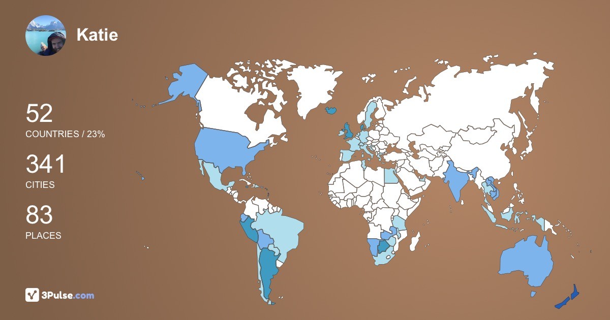 Изображение Карты путешествий Katie Wallace