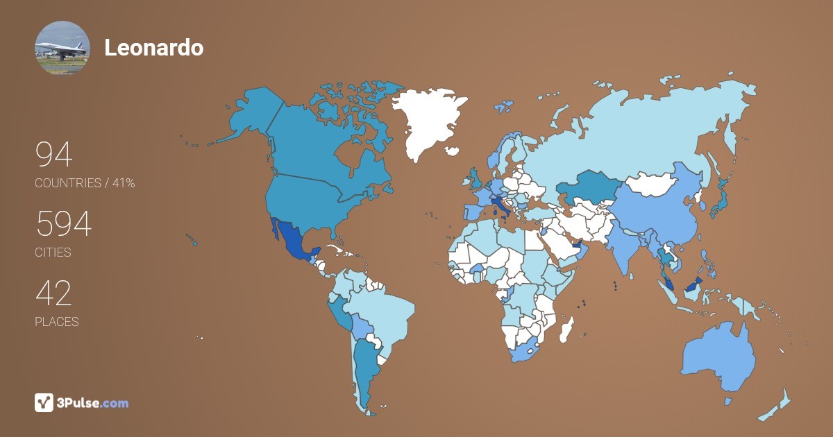 Изображение Карты путешествий Leonardo Samperio