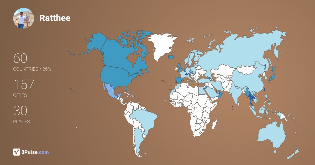 Изображение Карты путешествий Ratthee Rueangpisansin