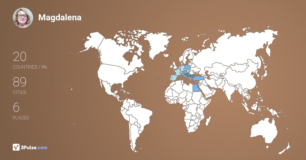 Magdalena Poposka's Travel Map Image