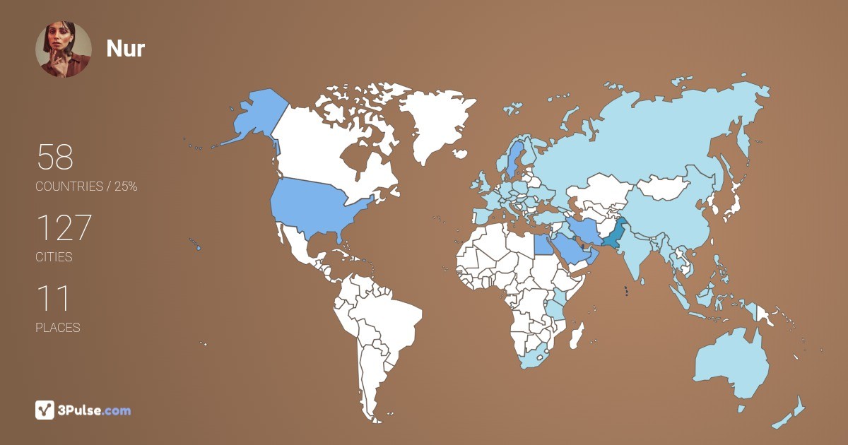 Изображение Карты путешествий Nur Sherif